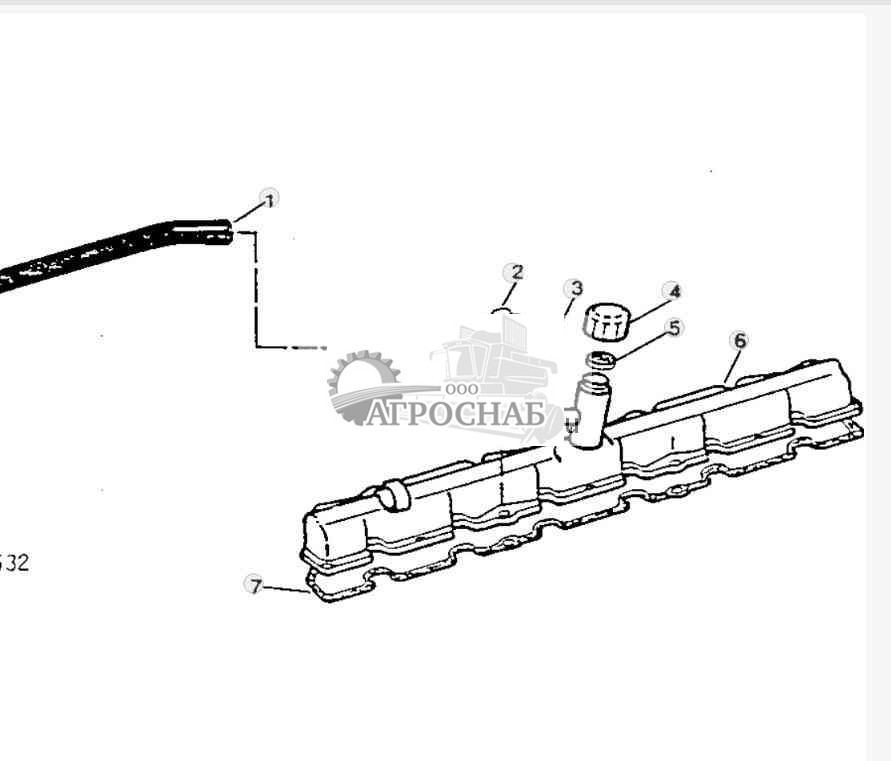 КРЫШКА КЛАПАННОГО КОРОМЫСЛА 